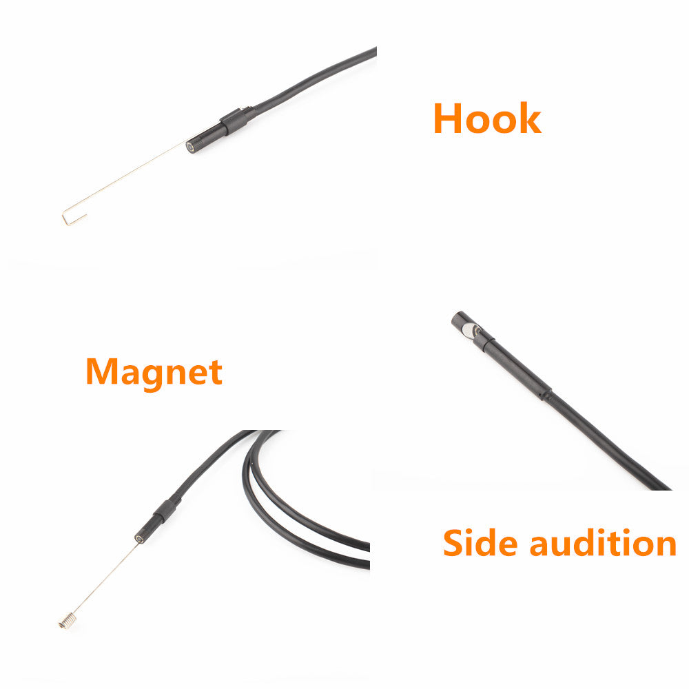 Wifi 6.5ft Endoscope Camera HD720P 8mm Lens USB Camera Cable Wireless Inspection Borescope